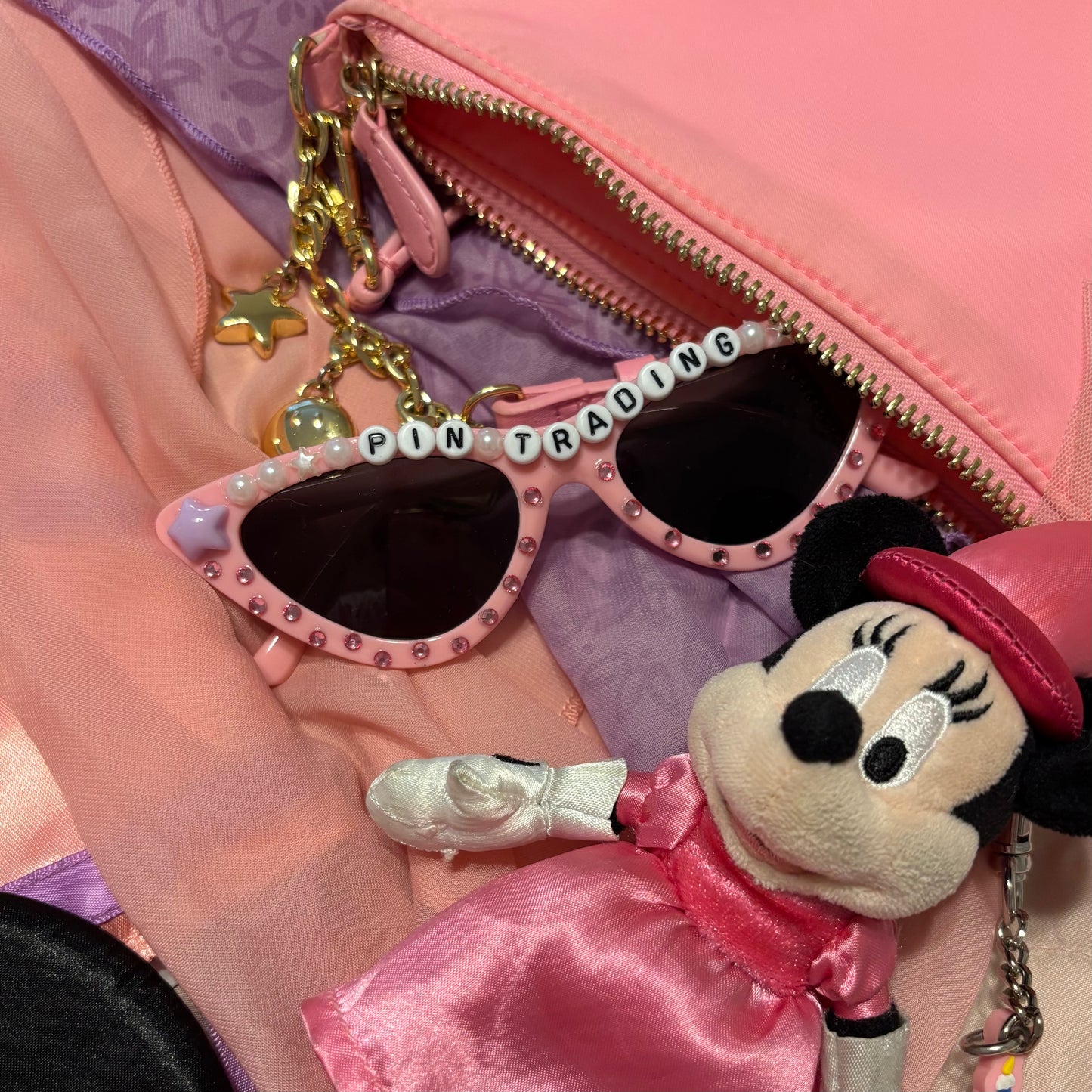 Pin Trading Pink Sunnies